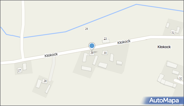 Kłokock, Kłokock, 29, mapa Kłokock