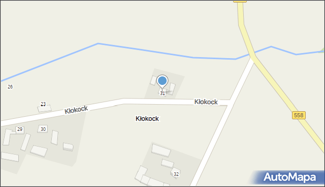 Kłokock, Kłokock, 31, mapa Kłokock