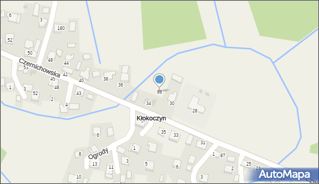 Kłokoczyn, Kłokoczyn, 88, mapa Kłokoczyn