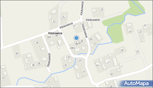 Kłokowice, Kłokowice, 29, mapa Kłokowice