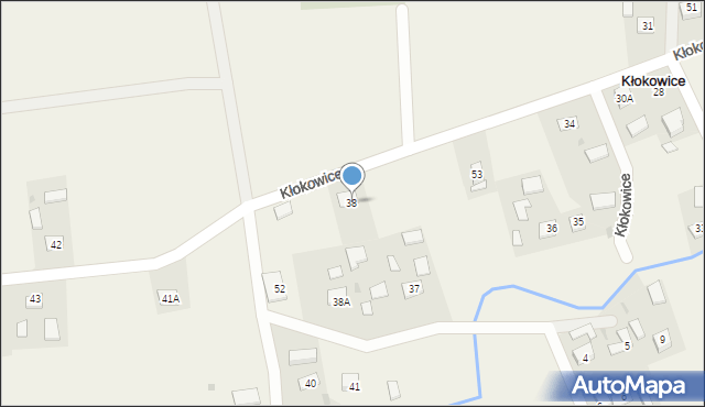 Kłokowice, Kłokowice, 38, mapa Kłokowice