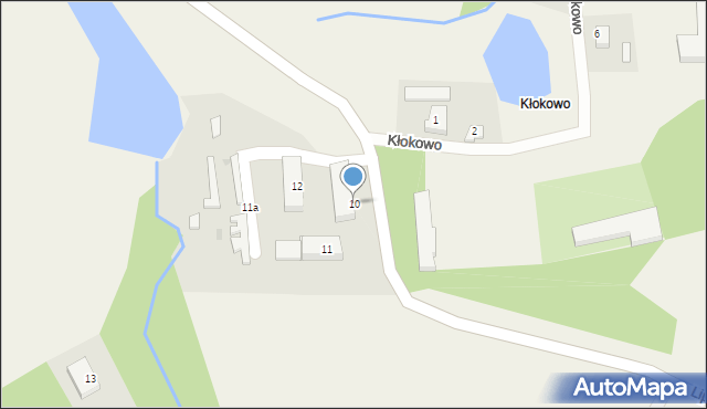 Kłokowo, Kłokowo, 10, mapa Kłokowo