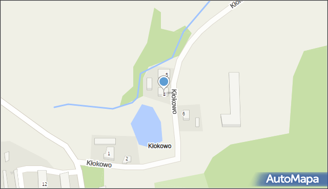 Kłokowo, Kłokowo, 4, mapa Kłokowo