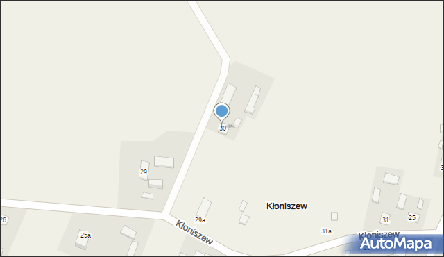 Kłoniszew, Kłoniszew, 30, mapa Kłoniszew