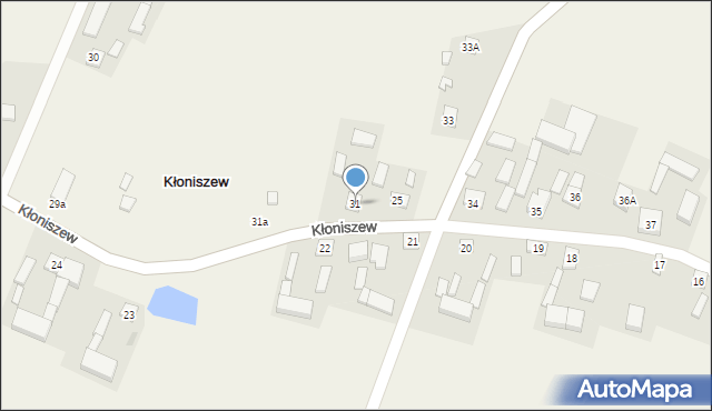 Kłoniszew, Kłoniszew, 31, mapa Kłoniszew