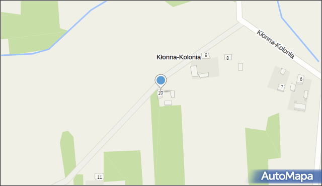 Kłonna-Kolonia, Kłonna-Kolonia, 10, mapa Kłonna-Kolonia