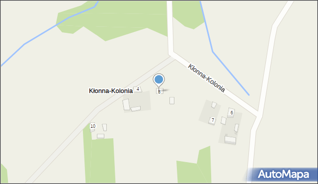 Kłonna-Kolonia, Kłonna-Kolonia, 8, mapa Kłonna-Kolonia