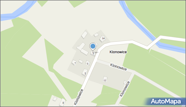 Klonowice, Klonowice, 3, mapa Klonowice