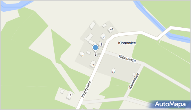 Klonowice, Klonowice, 4, mapa Klonowice