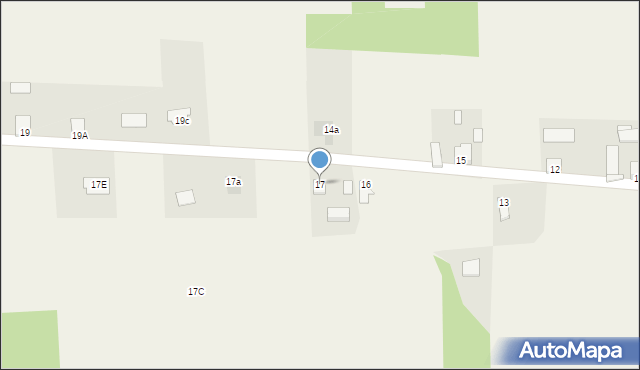 Klonowiec Stary, Klonowiec Stary, 17, mapa Klonowiec Stary