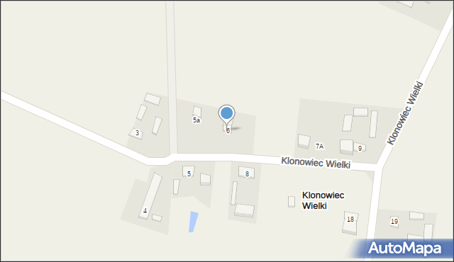 Klonowiec Wielki, Klonowiec Wielki, 6, mapa Klonowiec Wielki