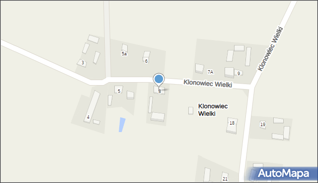 Klonowiec Wielki, Klonowiec Wielki, 8, mapa Klonowiec Wielki