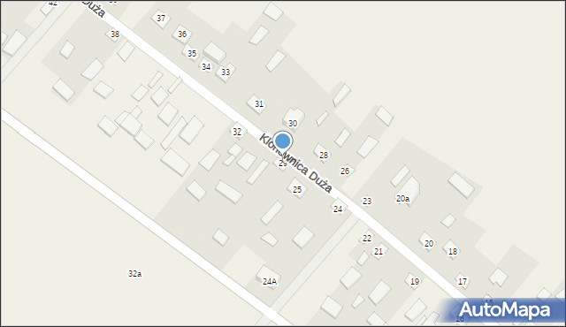 Klonownica Duża, Klonownica Duża, 29, mapa Klonownica Duża