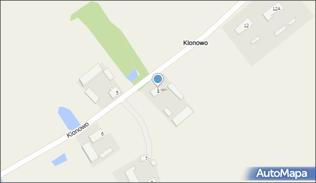 Klonowo, Klonowo, 4, mapa Klonowo