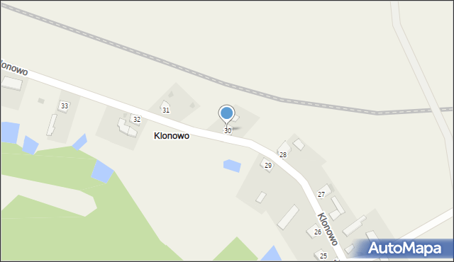 Klonowo, Klonowo, 30, mapa Klonowo