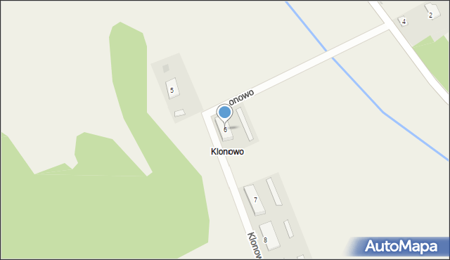 Klonowo, Klonowo, 6, mapa Klonowo