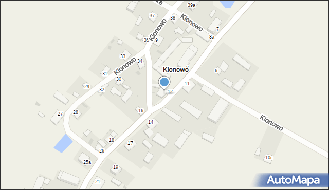 Klonowo, Klonowo, 36, mapa Klonowo