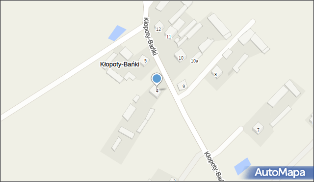 Kłopoty-Bańki, Kłopoty-Bańki, 4, mapa Kłopoty-Bańki