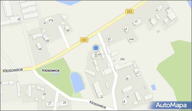 Kłosowice, Kłosowice, 21, mapa Kłosowice