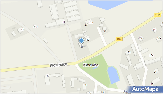 Kłosowice, Kłosowice, 46, mapa Kłosowice