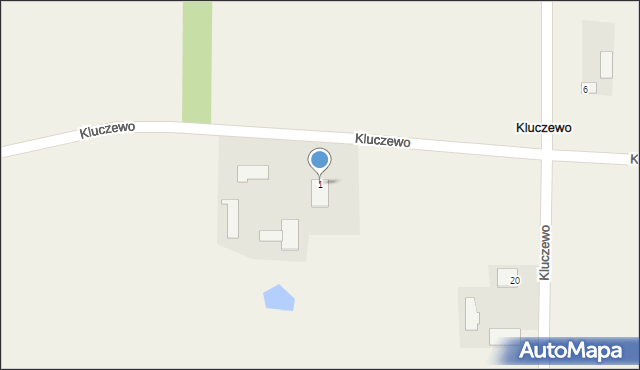 Kluczewo, Kluczewo, 1, mapa Kluczewo