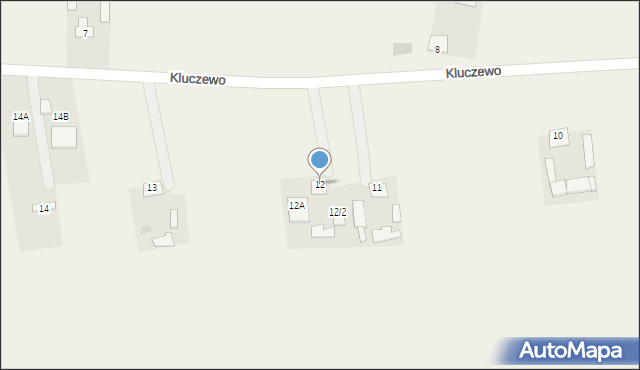 Kluczewo, Kluczewo, 12, mapa Kluczewo