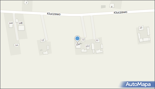 Kluczewo, Kluczewo, 12A, mapa Kluczewo