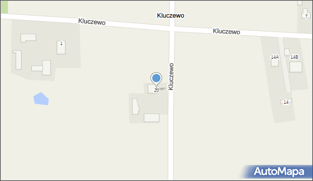 Kluczewo, Kluczewo, 20, mapa Kluczewo