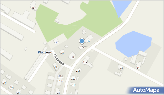 Kluczewo, Kluczewo, 17a, mapa Kluczewo