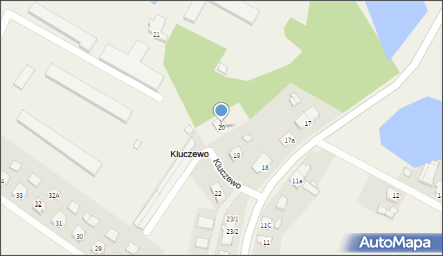 Kluczewo, Kluczewo, 20, mapa Kluczewo