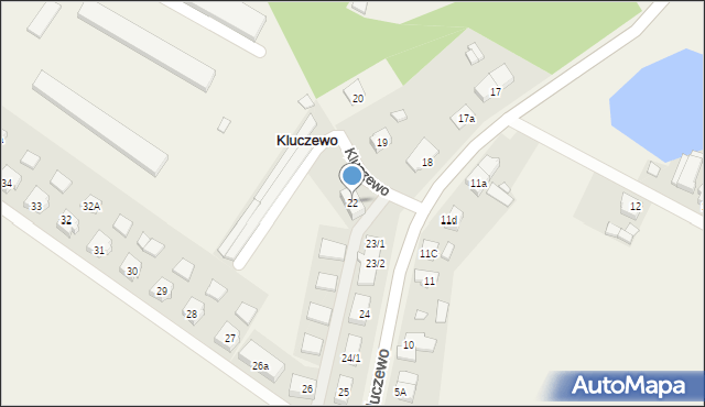 Kluczewo, Kluczewo, 22, mapa Kluczewo