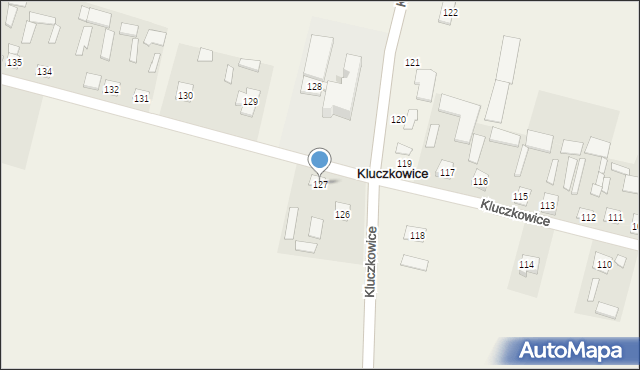 Kluczkowice, Kluczkowice, 127, mapa Kluczkowice