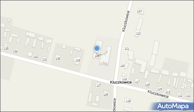 Kluczkowice, Kluczkowice, 128, mapa Kluczkowice