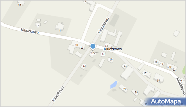 Kluczkowo, Kluczkowo, 12a, mapa Kluczkowo