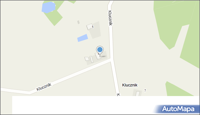 Klucznik, Klucznik, 6A, mapa Klucznik