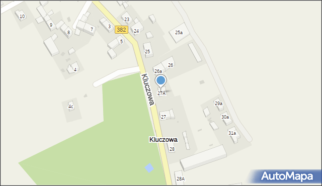 Kluczowa, Kluczowa, 27A, mapa Kluczowa