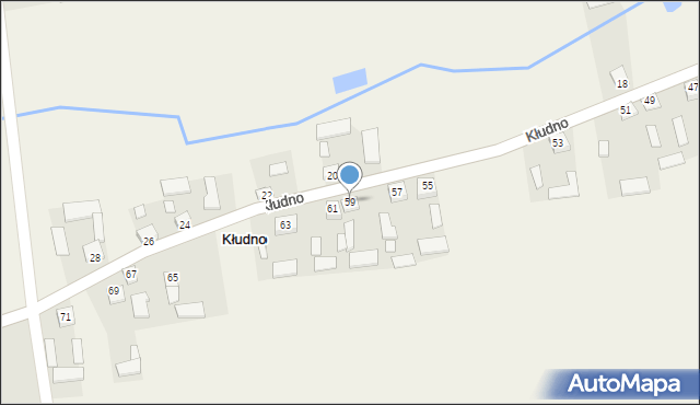 Kłudno, Kłudno, 59, mapa Kłudno