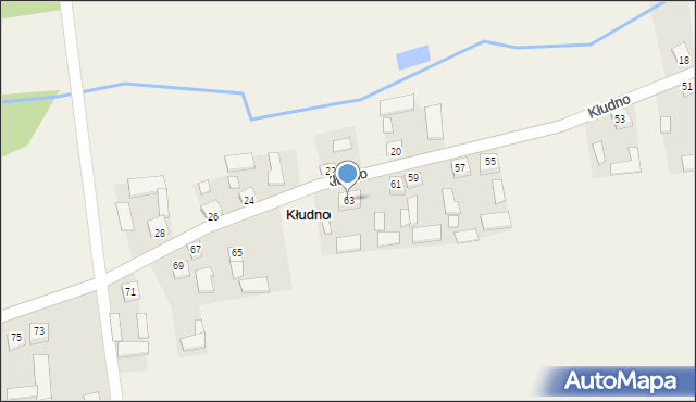 Kłudno, Kłudno, 63, mapa Kłudno