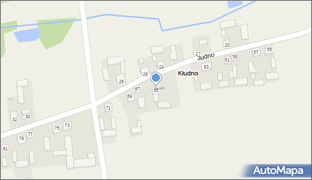 Kłudno, Kłudno, 65, mapa Kłudno