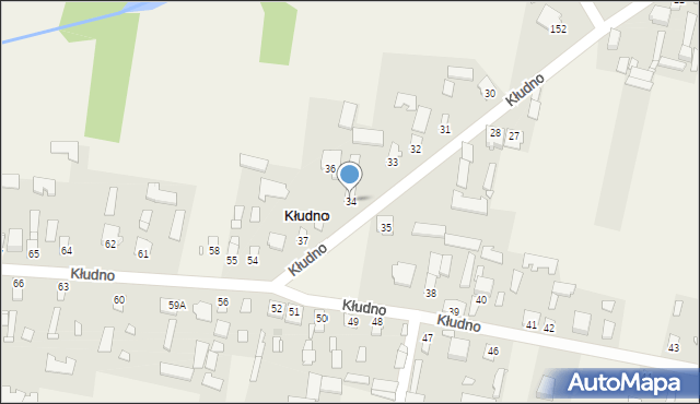 Kłudno, Kłudno, 34, mapa Kłudno