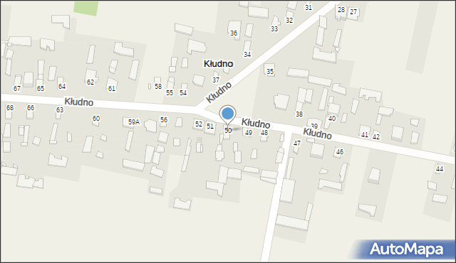 Kłudno, Kłudno, 50, mapa Kłudno