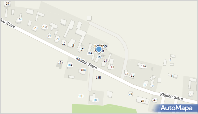 Kłudno Stare, Kłudno Stare, 15, mapa Kłudno Stare