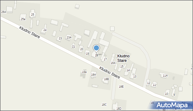 Kłudno Stare, Kłudno Stare, 18, mapa Kłudno Stare