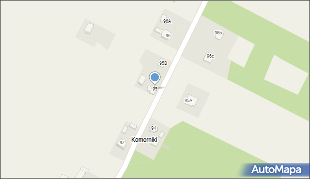 Kłudzice, Kłudzice, 95, mapa Kłudzice