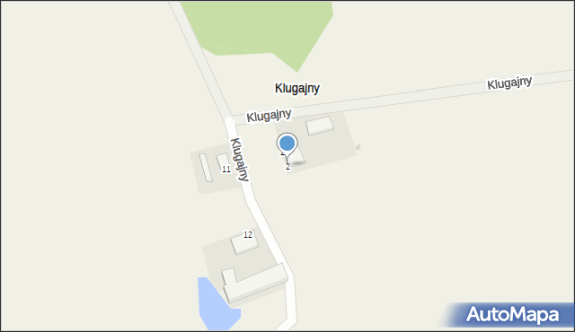 Klugajny, Klugajny, 2, mapa Klugajny