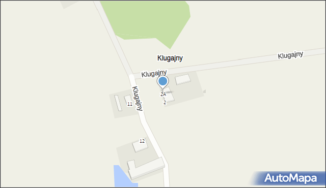 Klugajny, Klugajny, 2A, mapa Klugajny