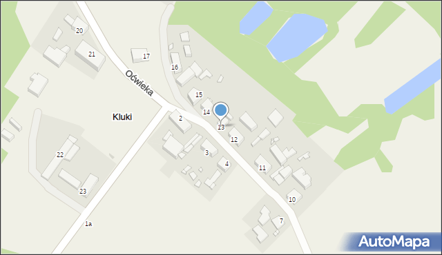 Kluki, Kluki, 13, mapa Kluki