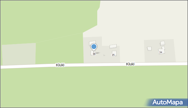 Kluki, Kluki, 36, mapa Kluki