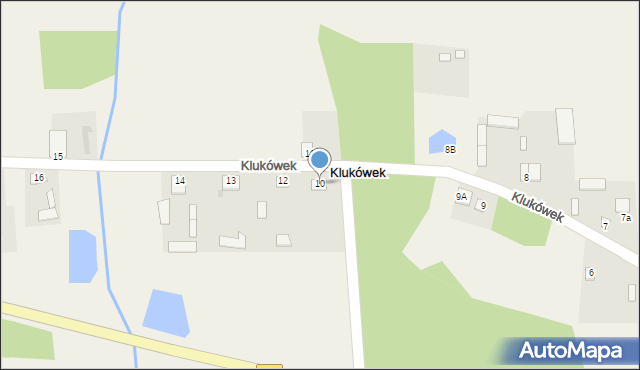 Klukówek, Klukówek, 10, mapa Klukówek