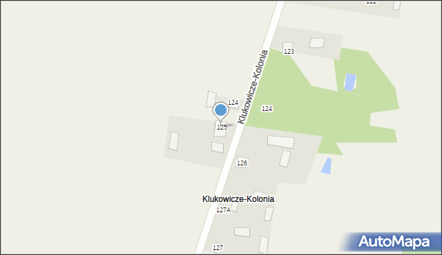 Klukowicze, Klukowicze, 125, mapa Klukowicze